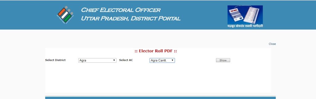 Voter ID Matdata Suchi Elector Roll Pdf