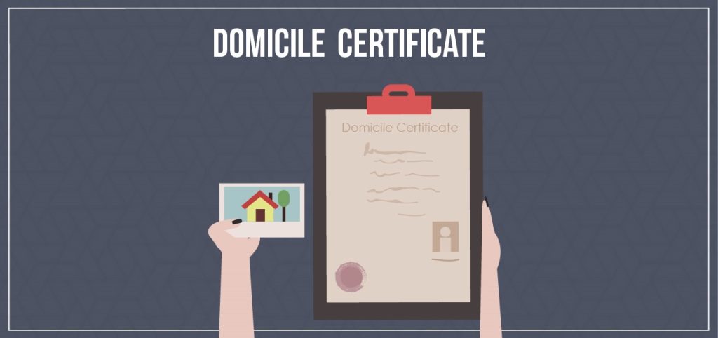 domicile certificate apply online 2024