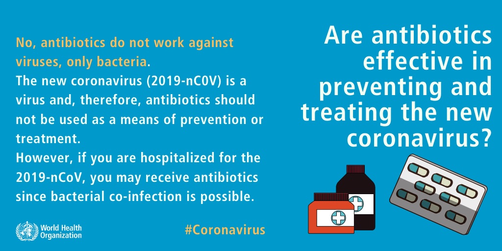 Are antibiotics effective in preventing and treating the new coronavirus?