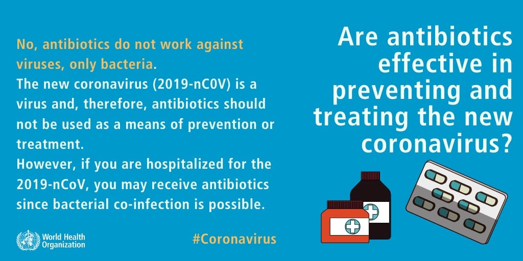 Are antibiotics effective in preventing and treating the new coronavirus?