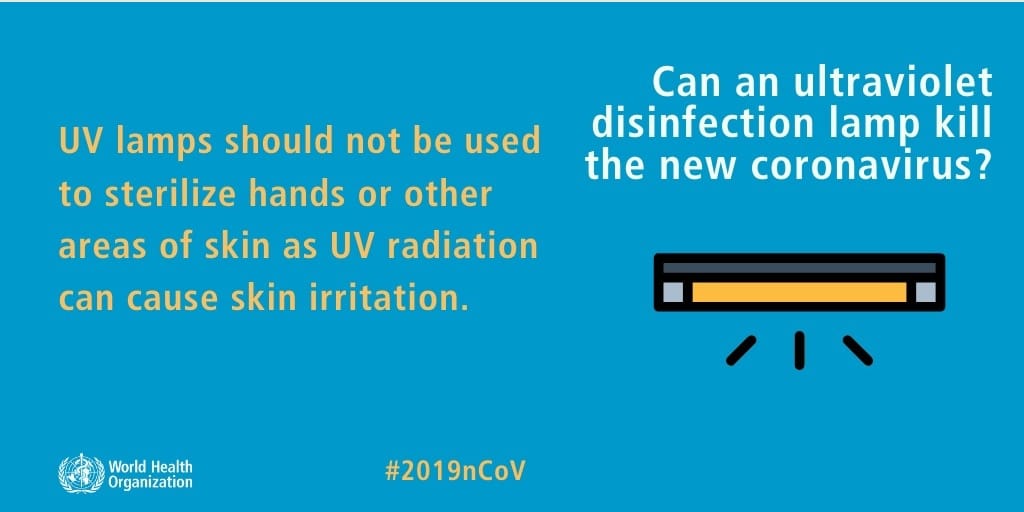 Can an ultraviolet disinfection lamp kill the new coronavirus?
