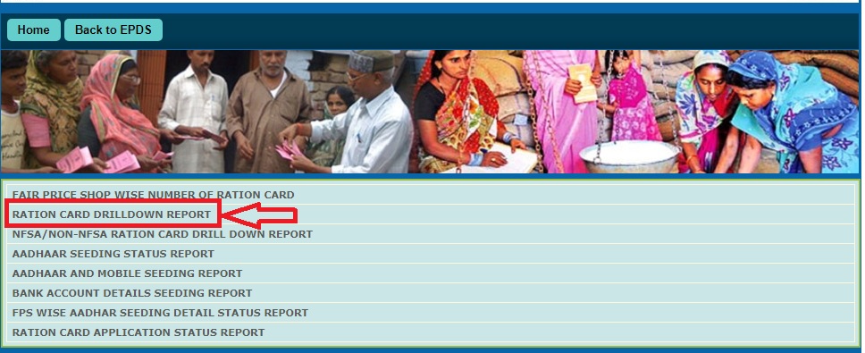RATION CARD DRILLDOWN REPORT