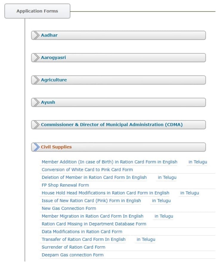 andhra pradesh ration card online application form 2024