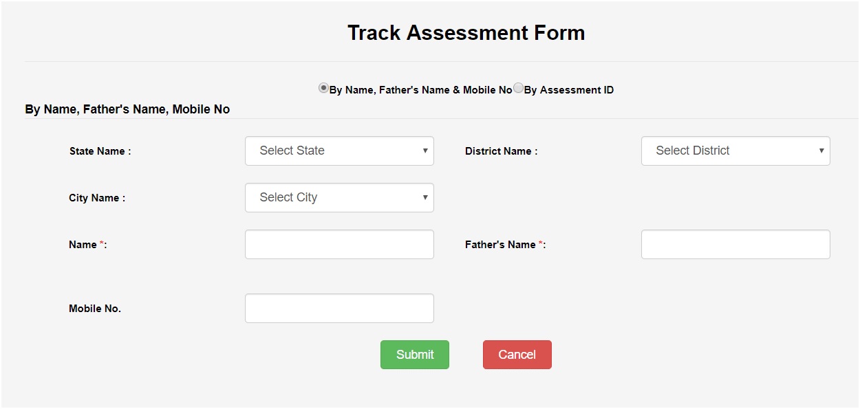 track assessment form