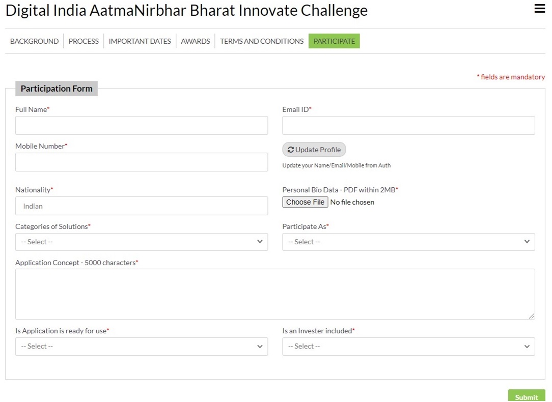 digital india aatmanirbhar bharat innovate challenge