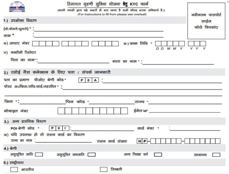 himachal grihini suvidha yojana 2024 application form