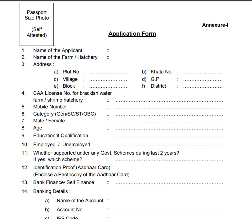 odisha biofloc tech fish farming scheme 2024 application form