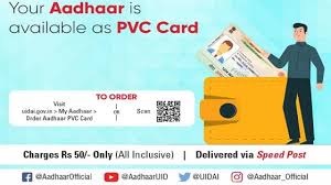 order aadhaar pvc card online