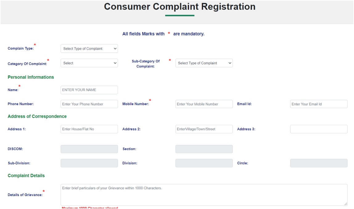 consumer compliant registration
