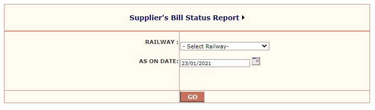 suppliers bill status report
