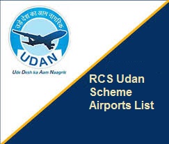 rcs udan scheme airports list 2022