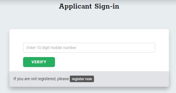 applicant sign in