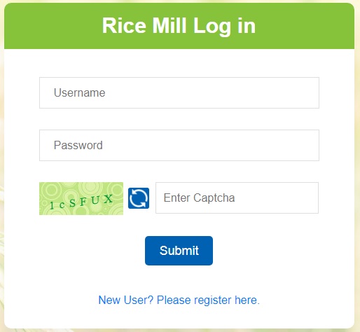 rice mill login