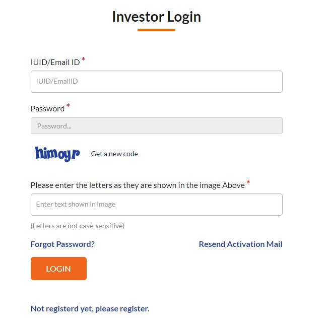 investor login