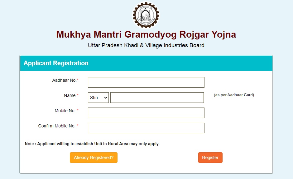 applicant registration