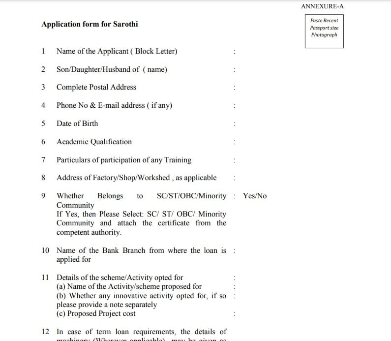 application form