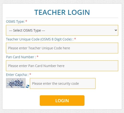 teacher login