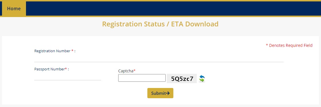 registration status
