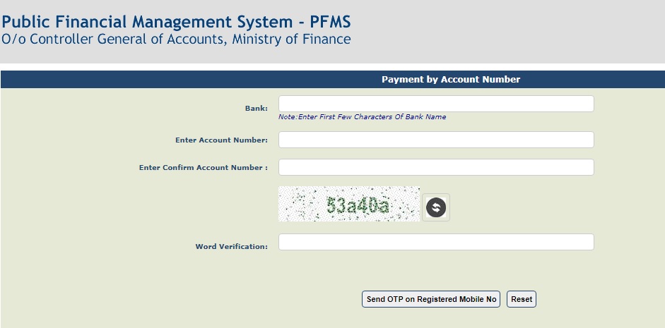 payment by account number