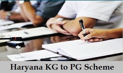 haryana kg to pg scheme