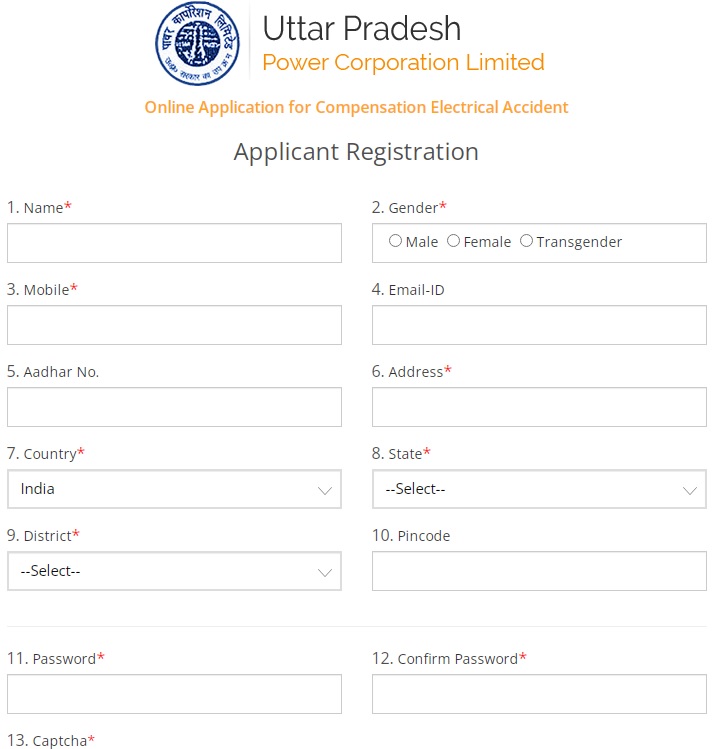 up electrical accidents compensation yojana 2024 application form